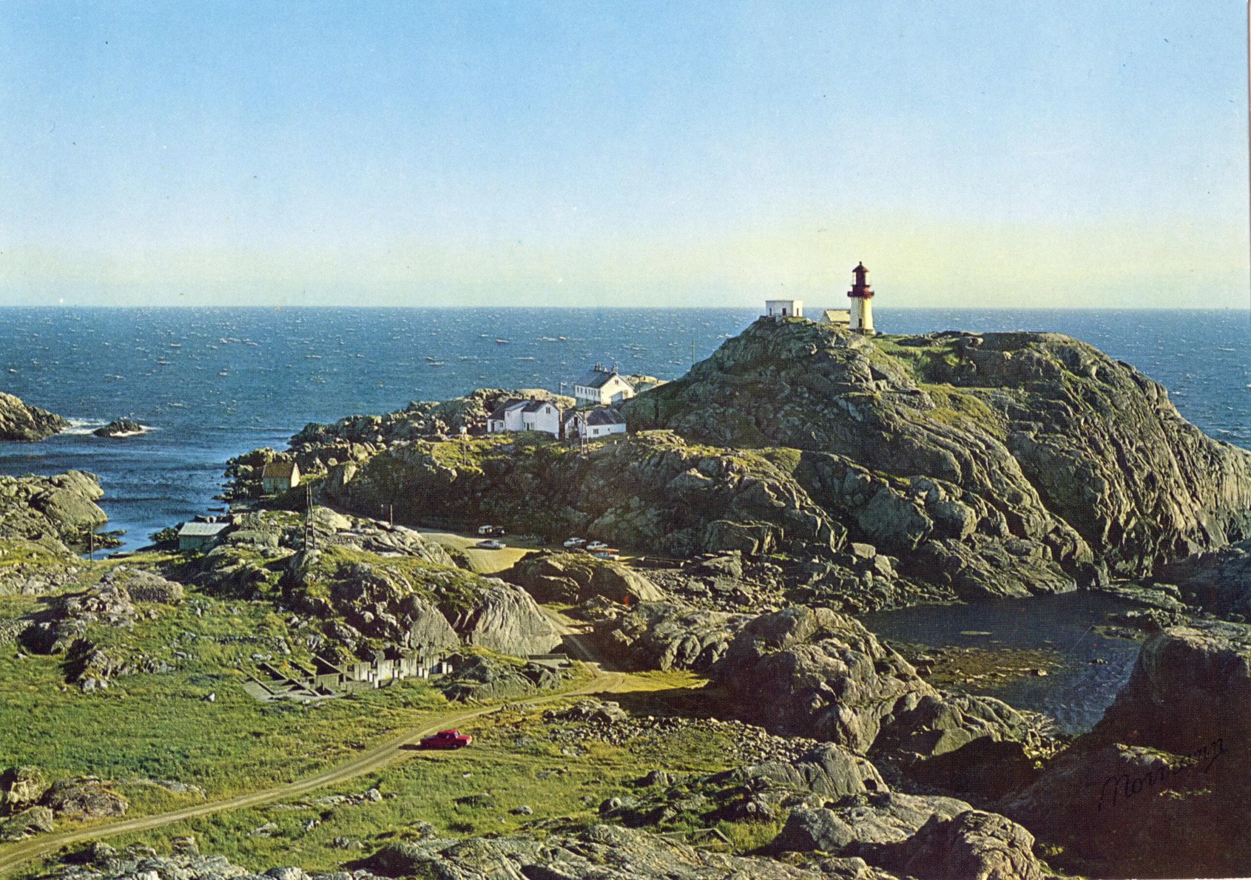 Lindesnes fyr. Foto Normann. Hentet fra Agderbilder.