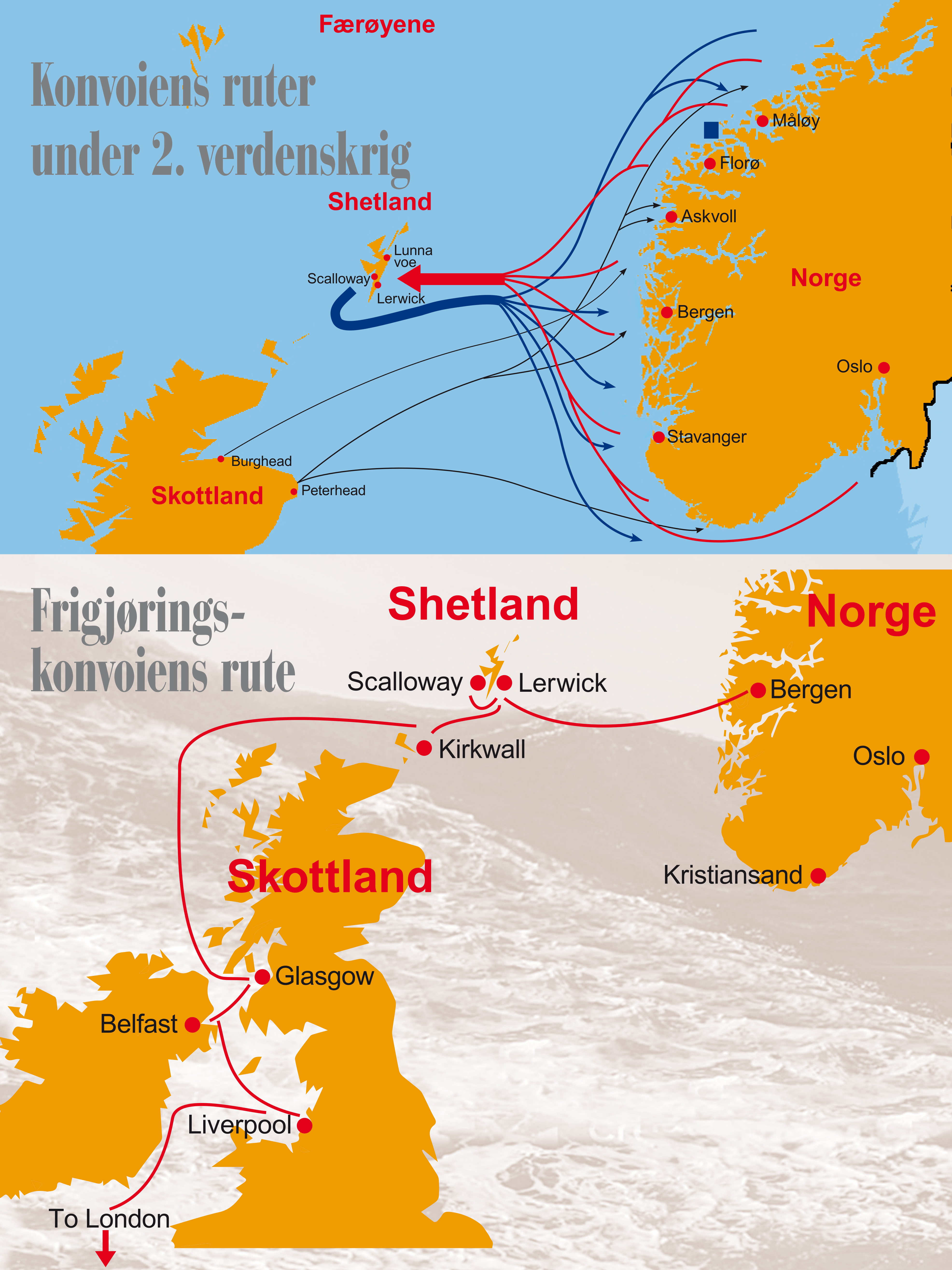 Frigjøringskonvoien 2025 kart.